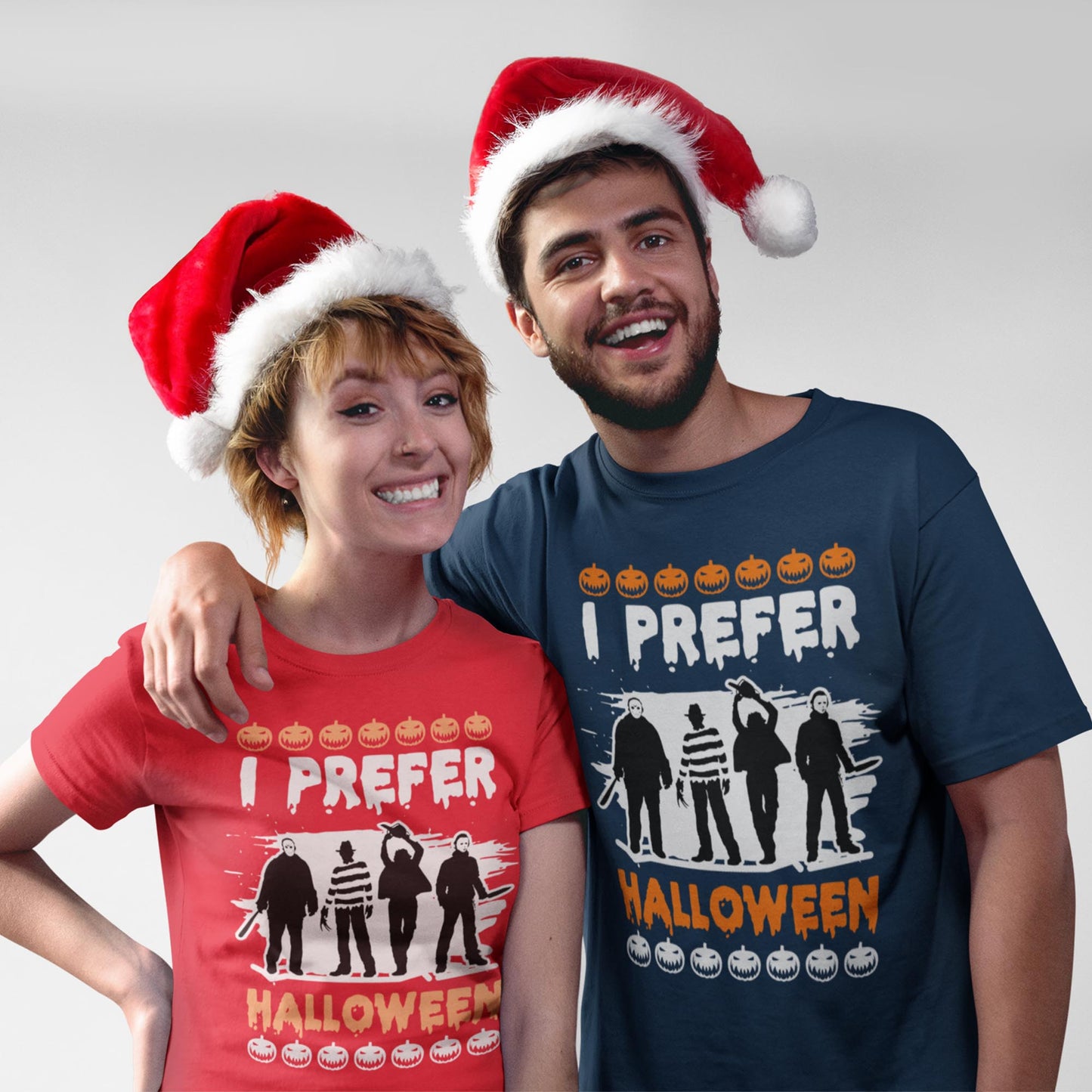 I Prefer Halloween Christmas T-Shirt