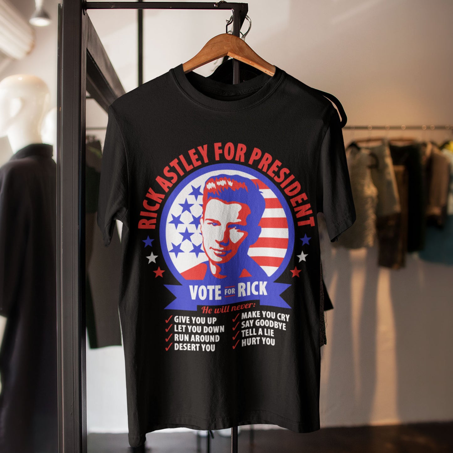 Rick Astley For President Unisex T-Shirt