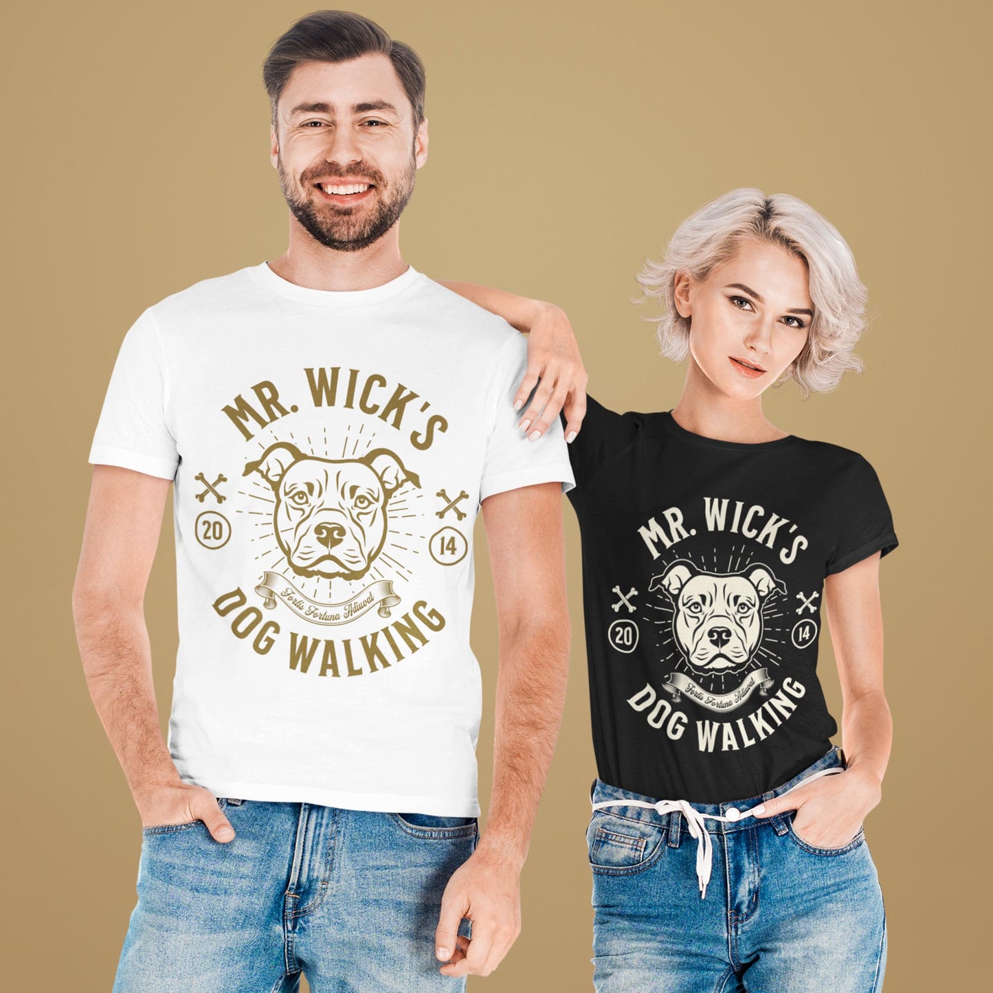 Mr. Wick's Dog Walking Unisex T-Shirt