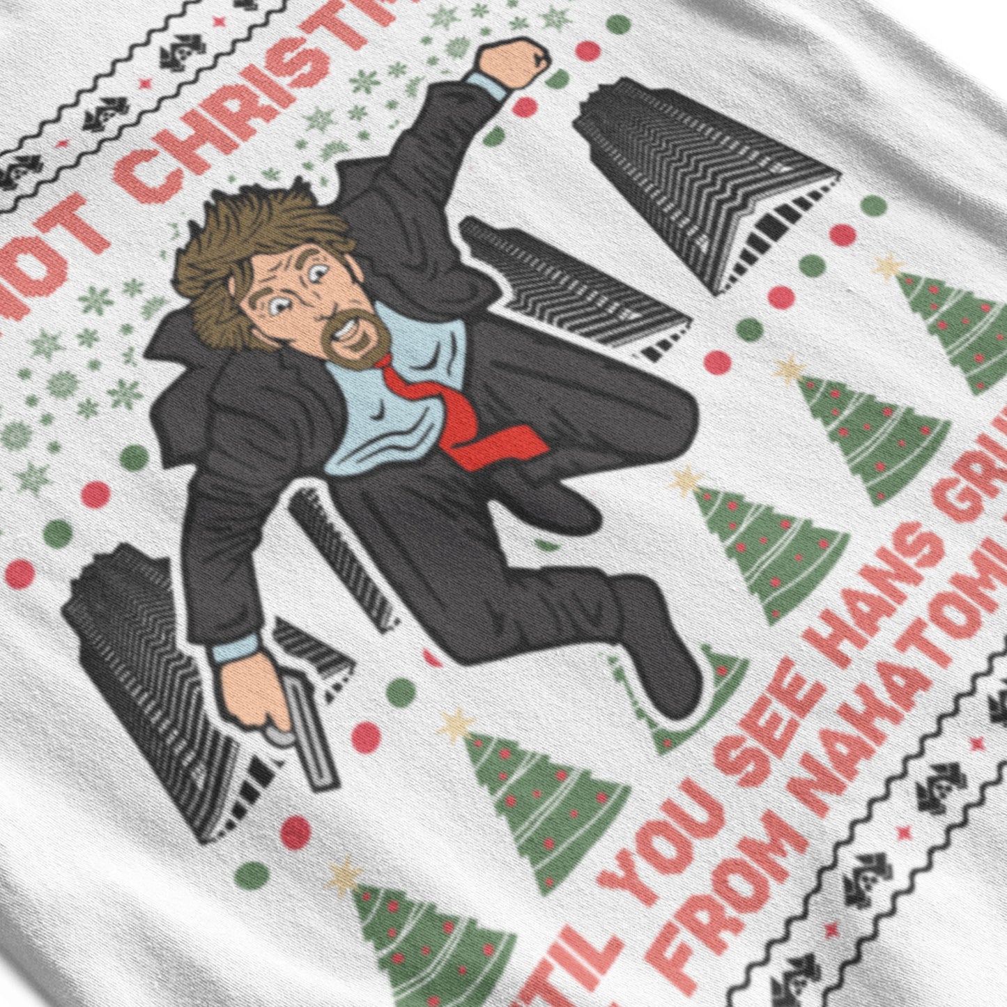 Hans Gruber Falling Christmas T-Shirt