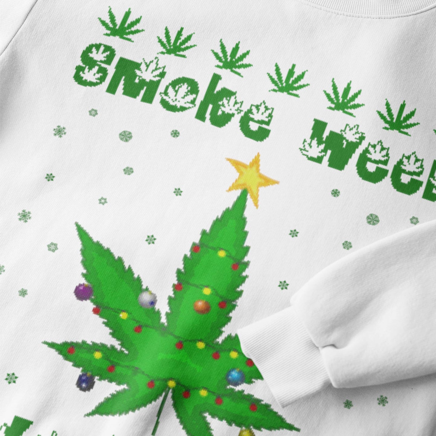 Smoke Weed Every Day Christmas Sweatshirt