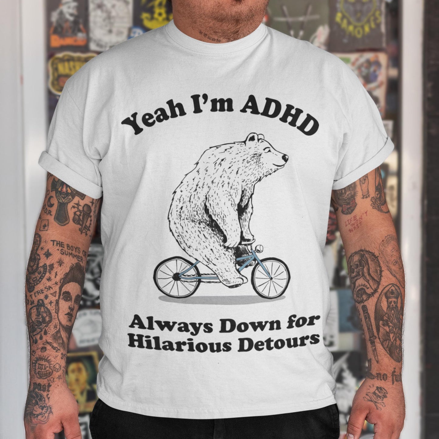 Yeah I'm ADHD - Always Down For Hilarious Detours Unisex T-Shirt