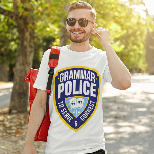 Grammar Police - To Serve & Correct Unisex T-Shirt