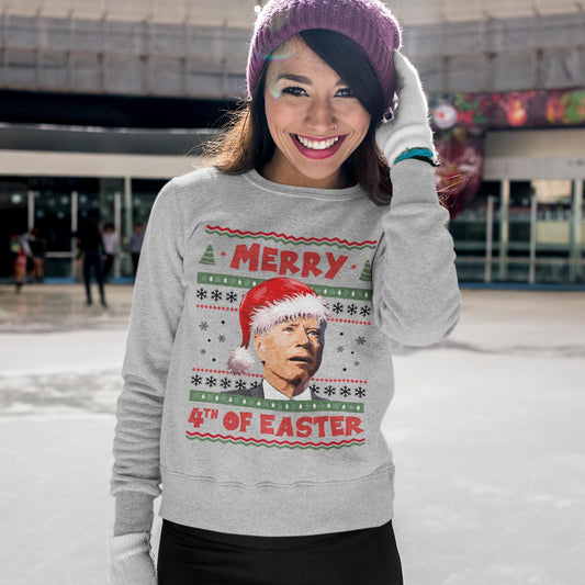 Merry 4th Of Easter Funny Christmas Sweatshirt