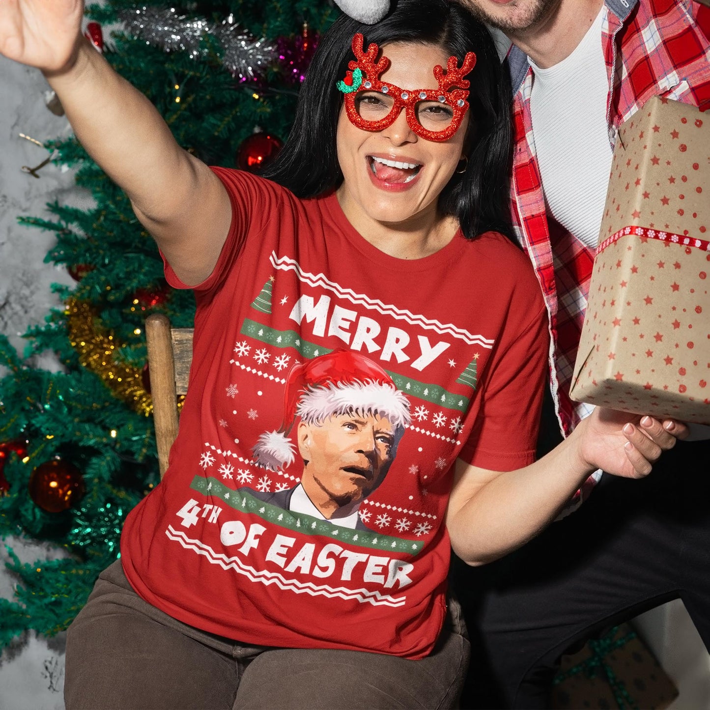 Merry 4th Of Easter Funny Christmas T-Shirt