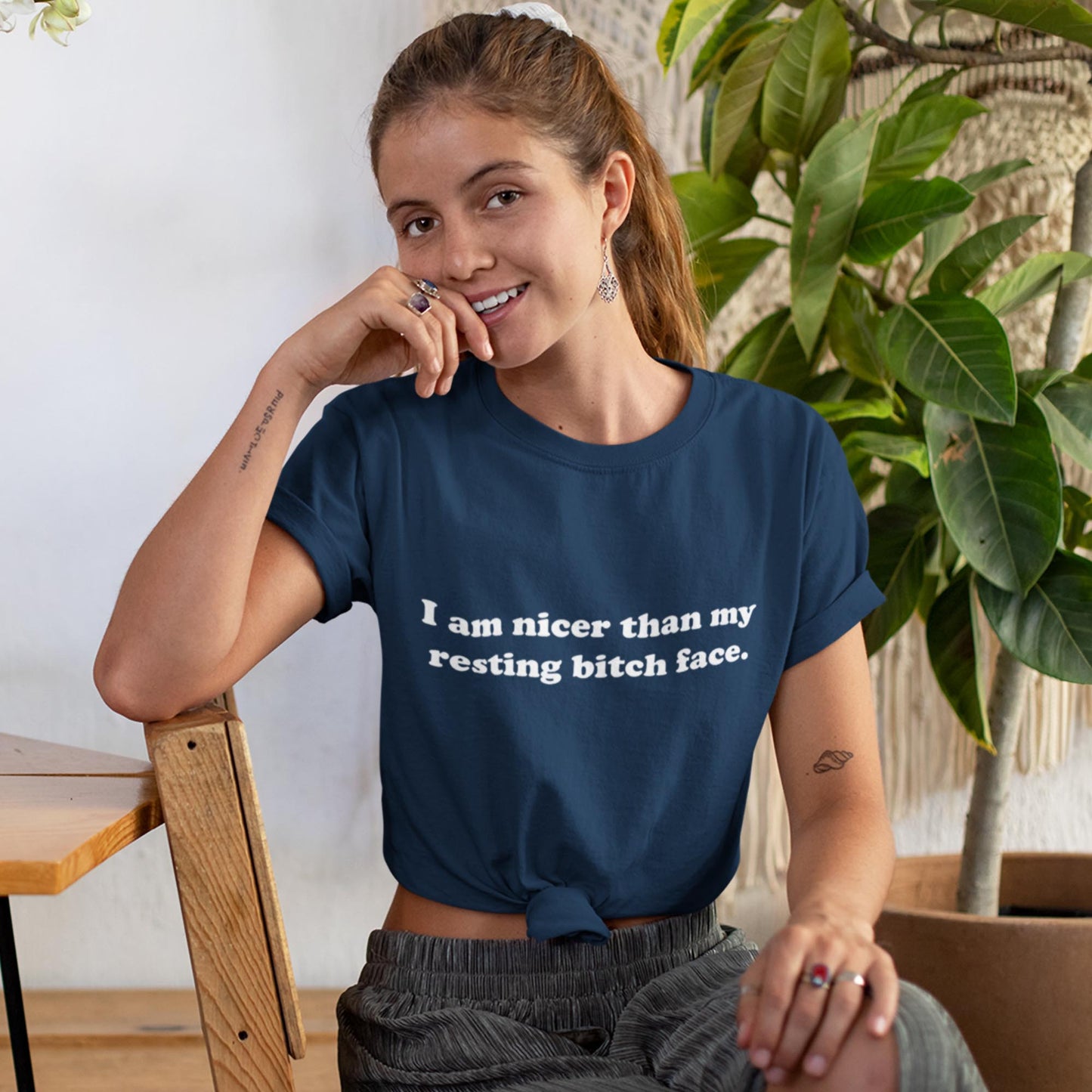 I Am Nicer Than My Resting Bitch Face Unisex T-Shirt