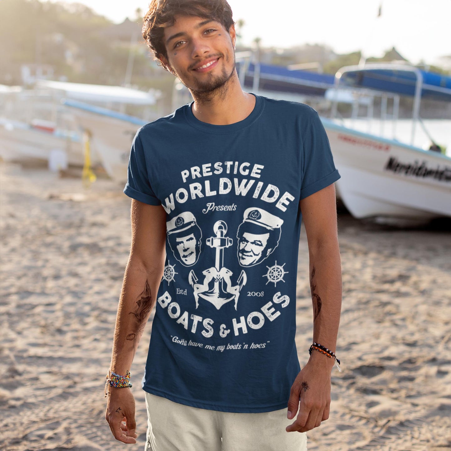 Prestige Worldwide Presents Boats & Hoes Unisex T-Shirt
