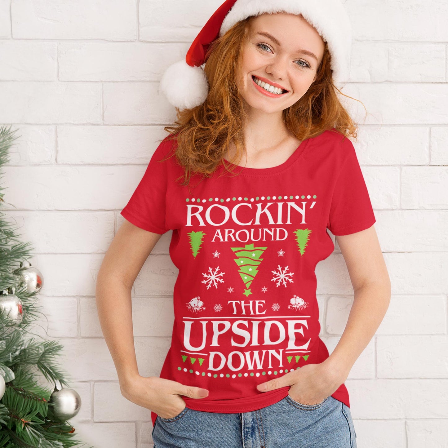 Rockin' Around The Upside Down Christmas T-Shirt