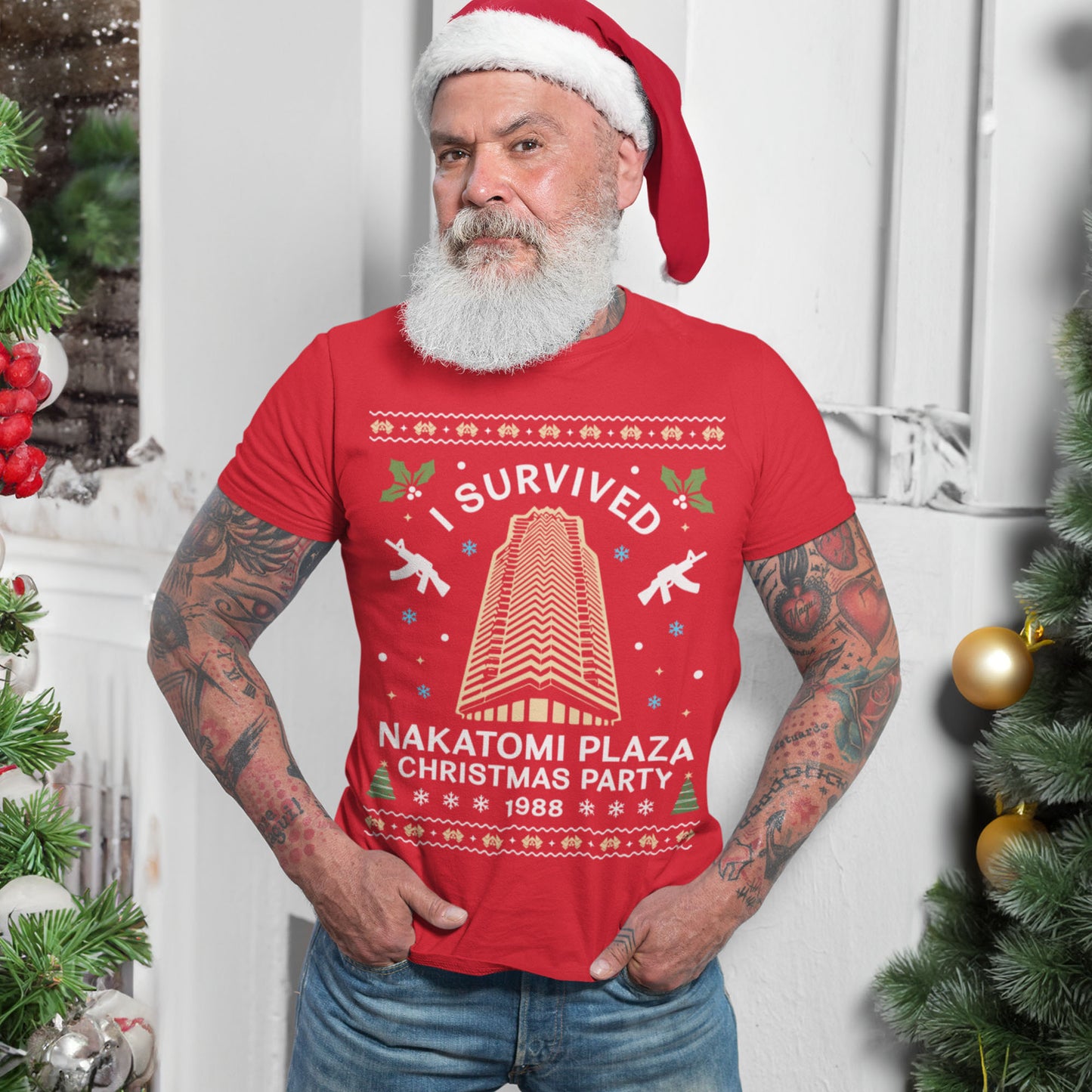 I Survived Nakatomi Plaza Christmas Party T-Shirt