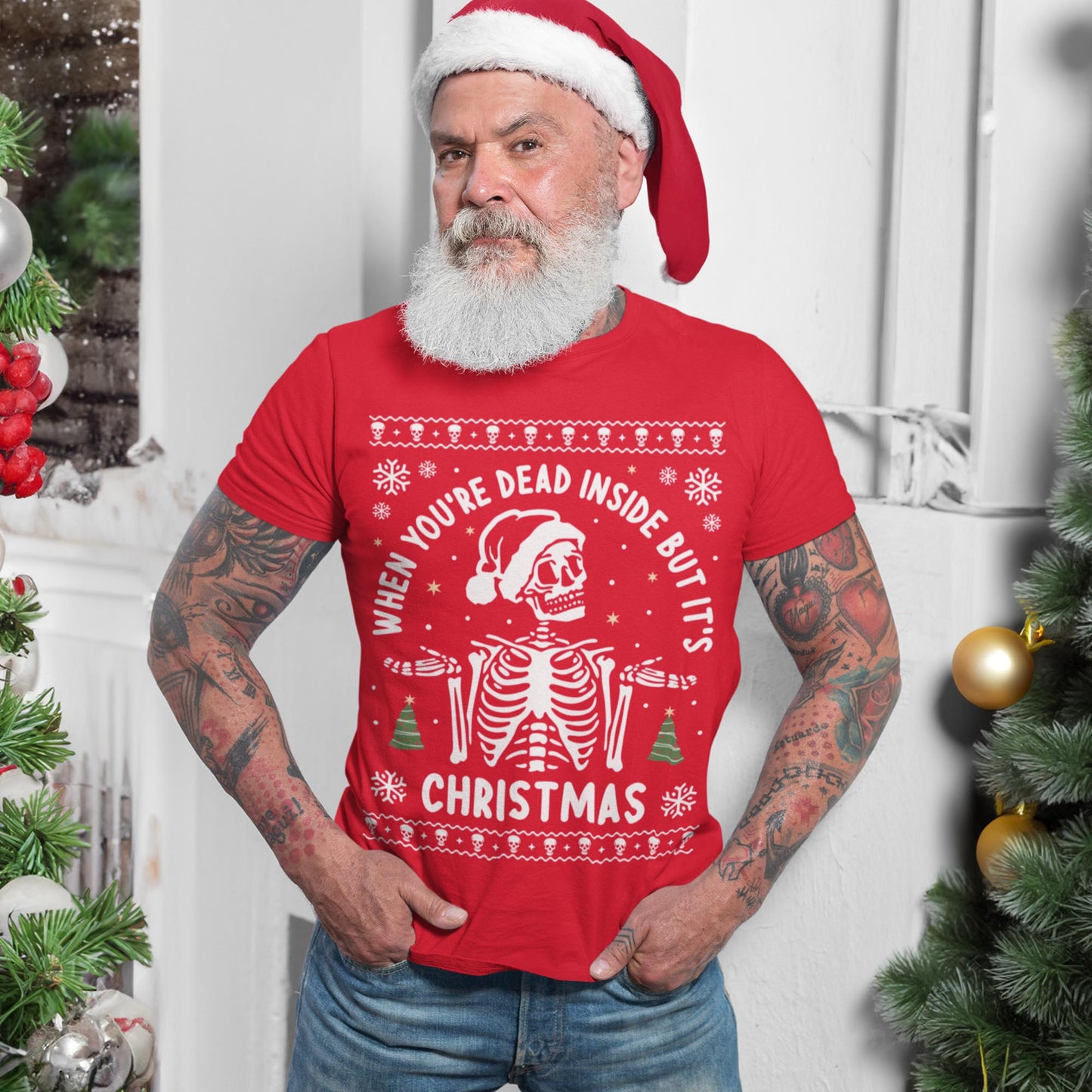 When You're Dead Inside But It's Christmas T-Shirt
