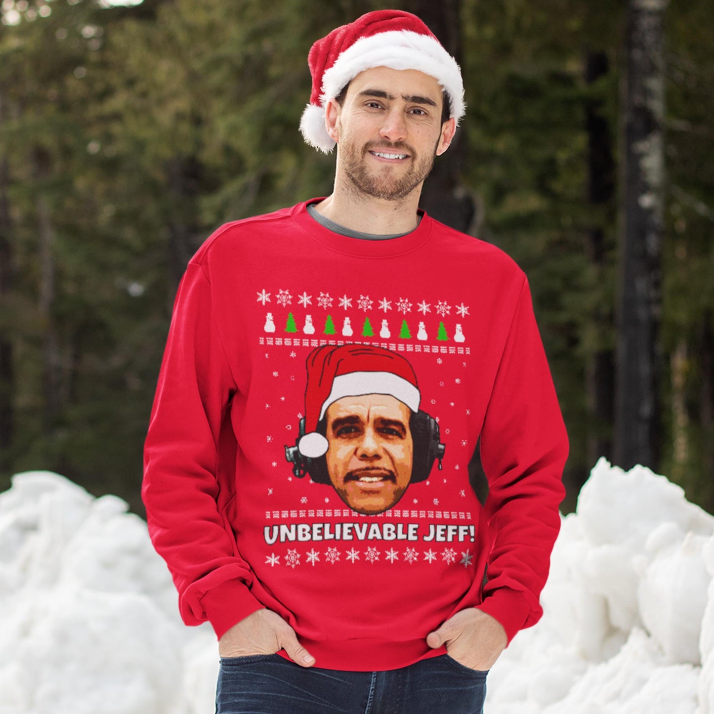 Unbelievable Jeff Christmas Sweatshirt