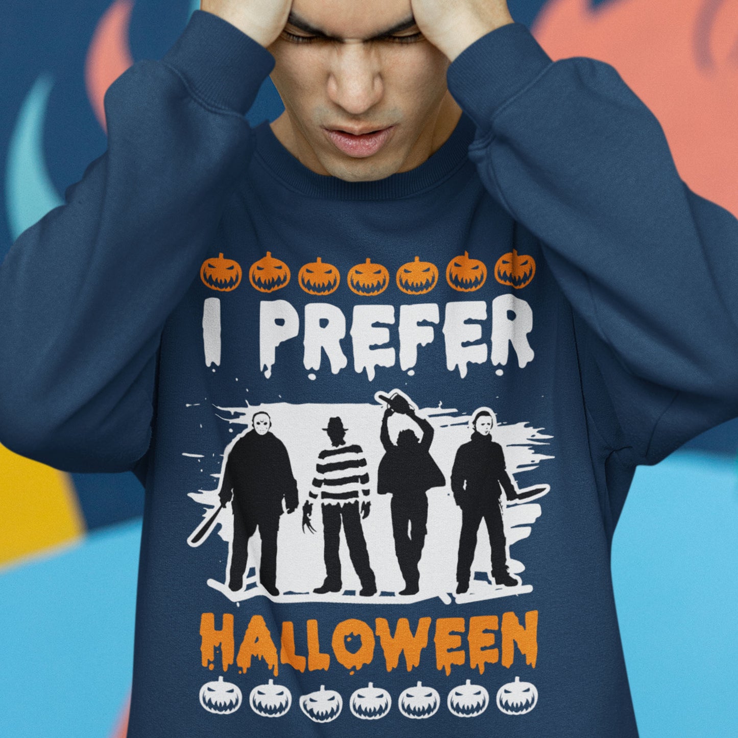 I Prefer Halloween Christmas Sweatshirt