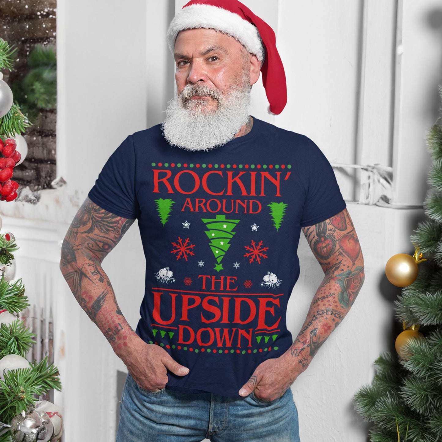 Rockin' Around The Upside Down Christmas T-Shirt