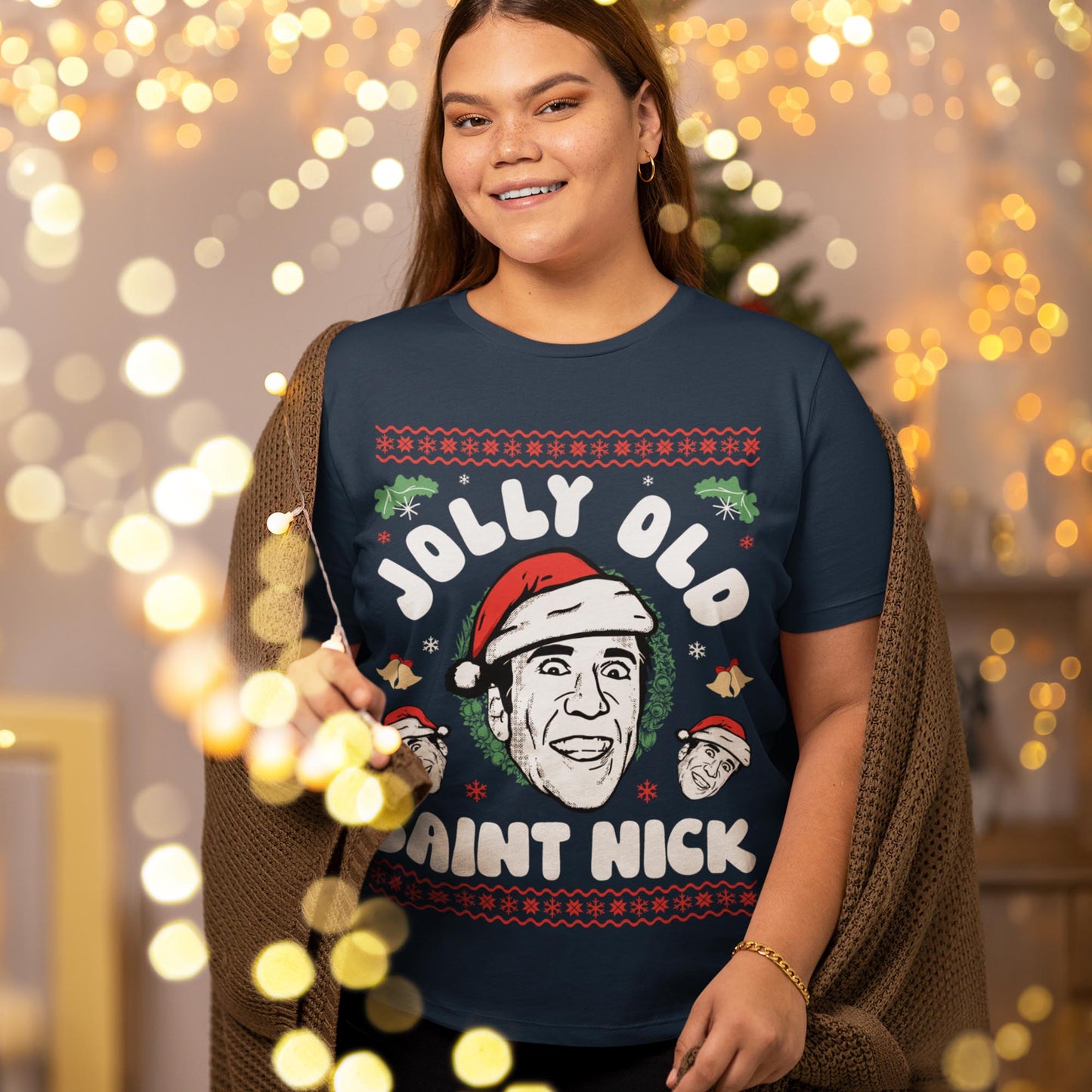 Jolly Old Saint Nick Christmas T-Shirt