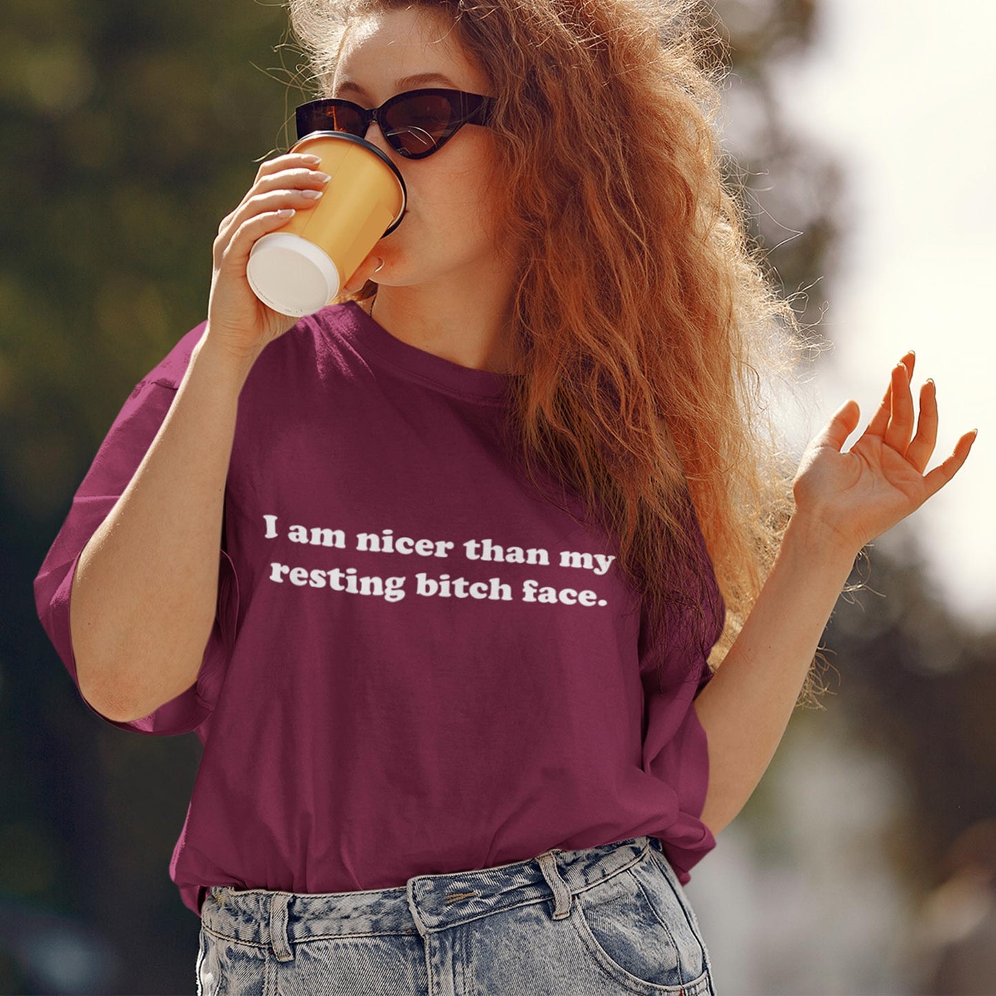 I Am Nicer Than My Resting Bitch Face Unisex T-Shirt
