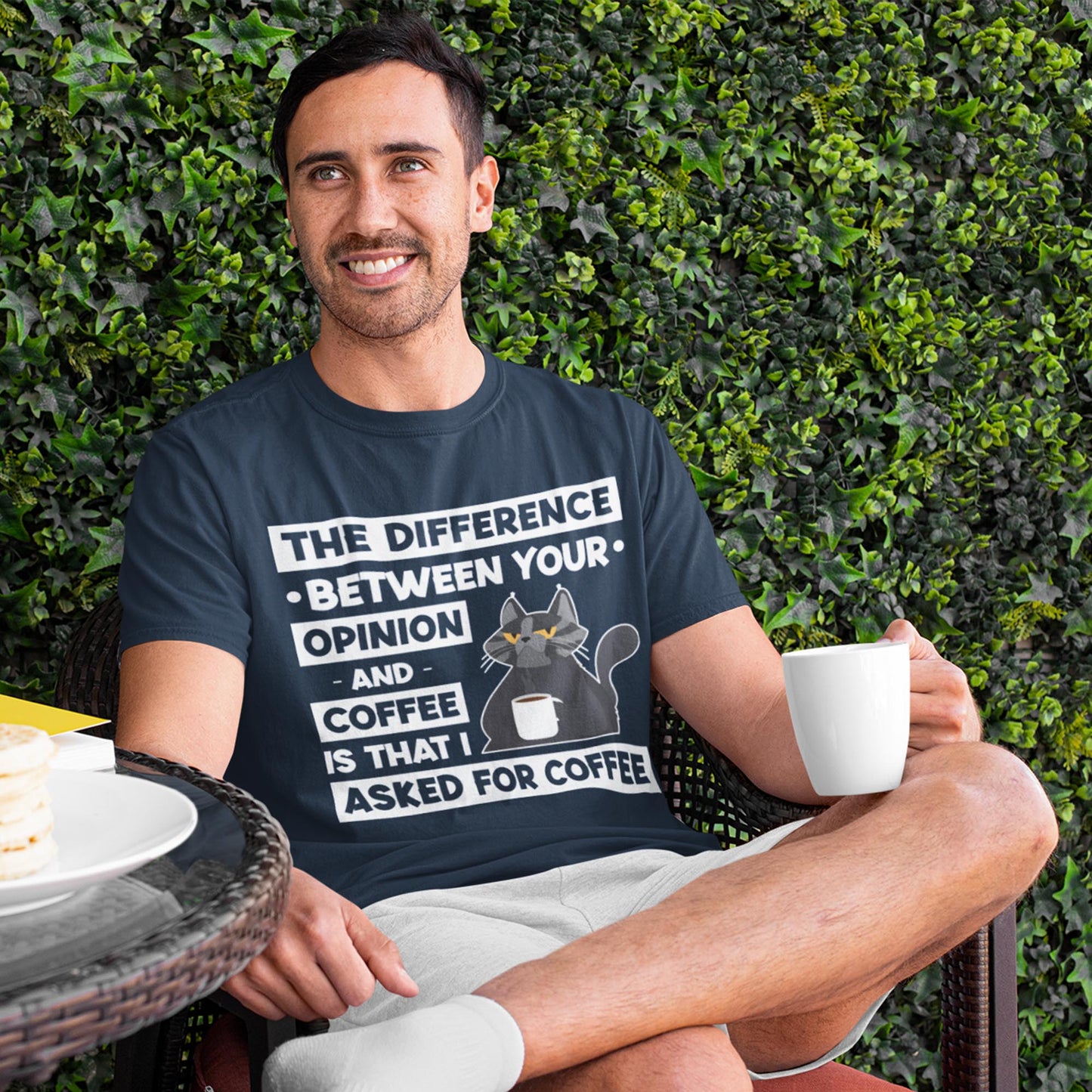 The Difference Between Your Opinion And Coffee Unisex T-Shirt