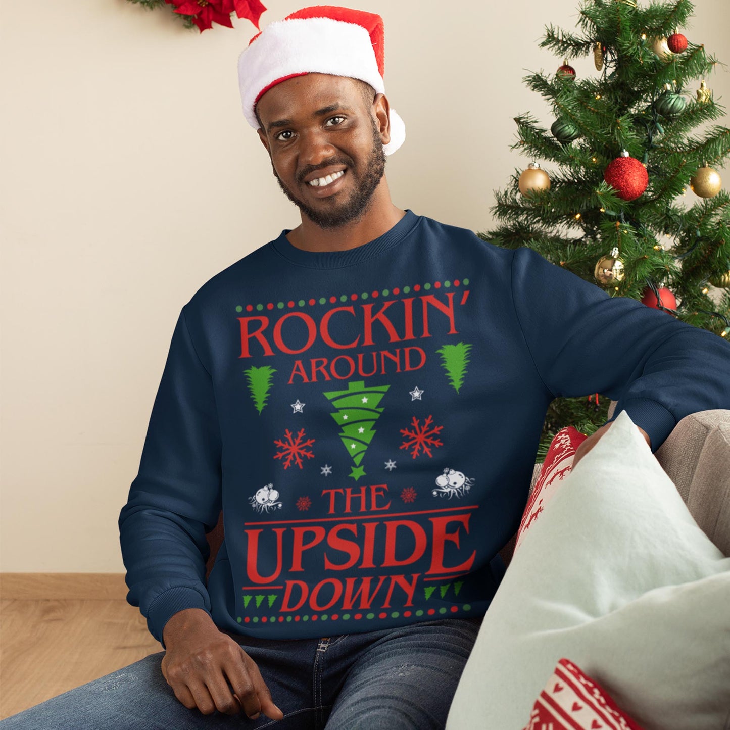 Rockin' Around The Upside Down Christmas Sweatshirt