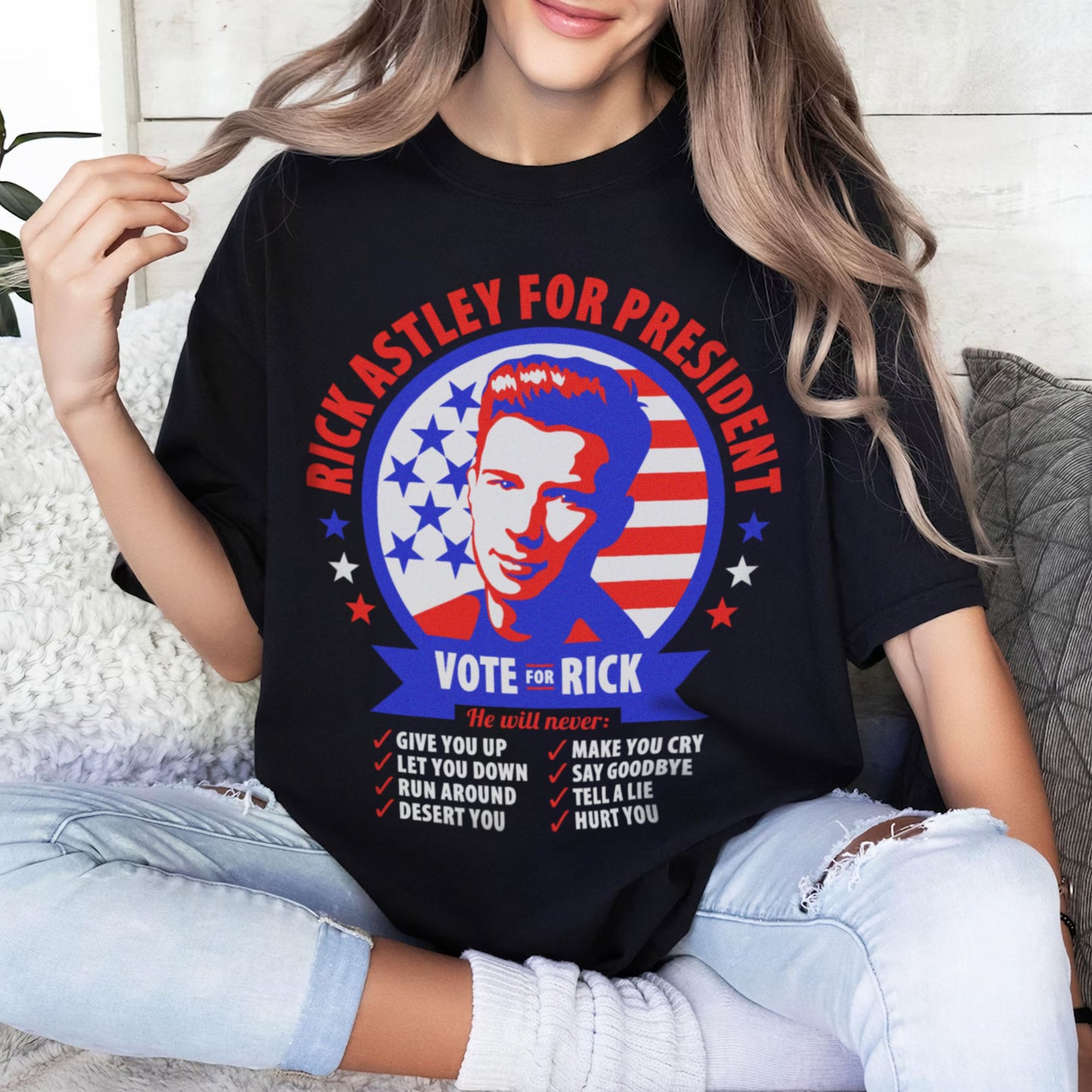 Rick Astley For President Unisex T-Shirt