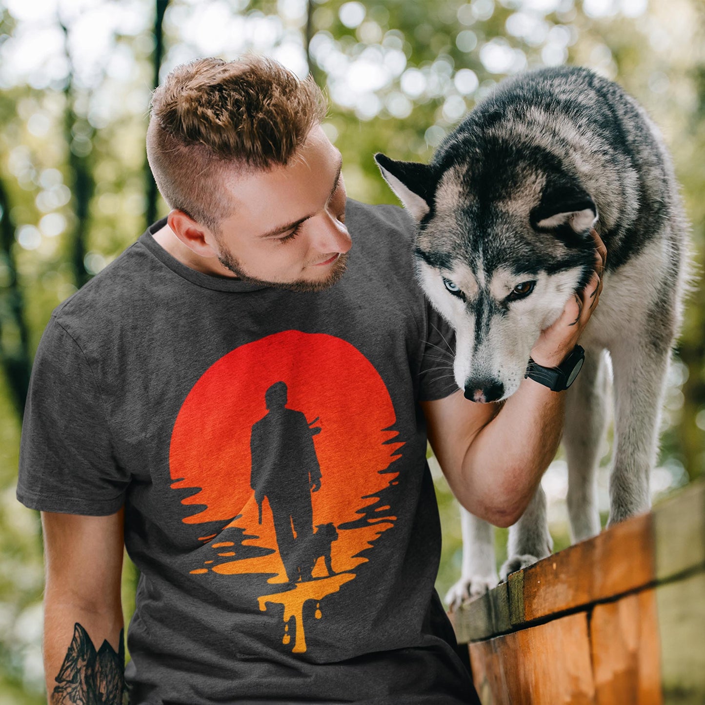Baba Yaga Sunset Silhouette Unisex T-Shirt