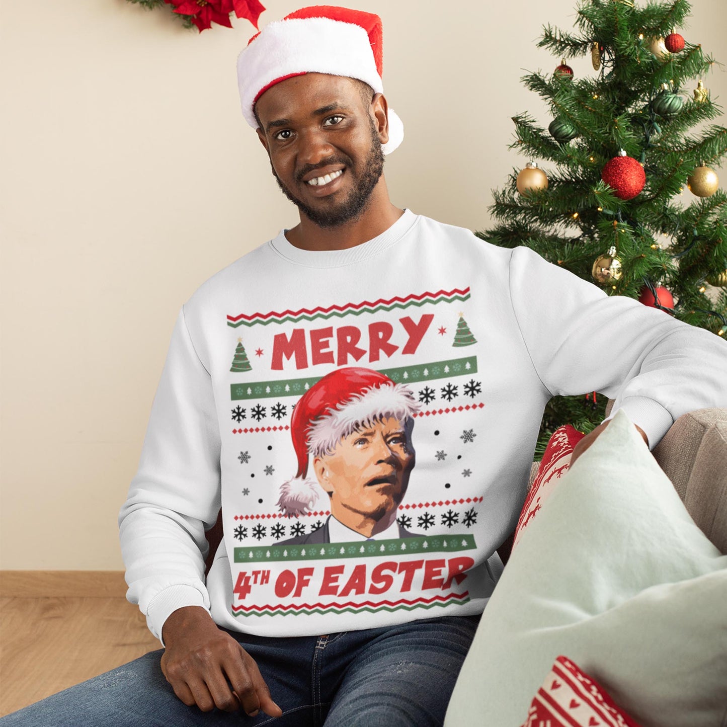 Merry 4th Of Easter Funny Christmas Sweatshirt