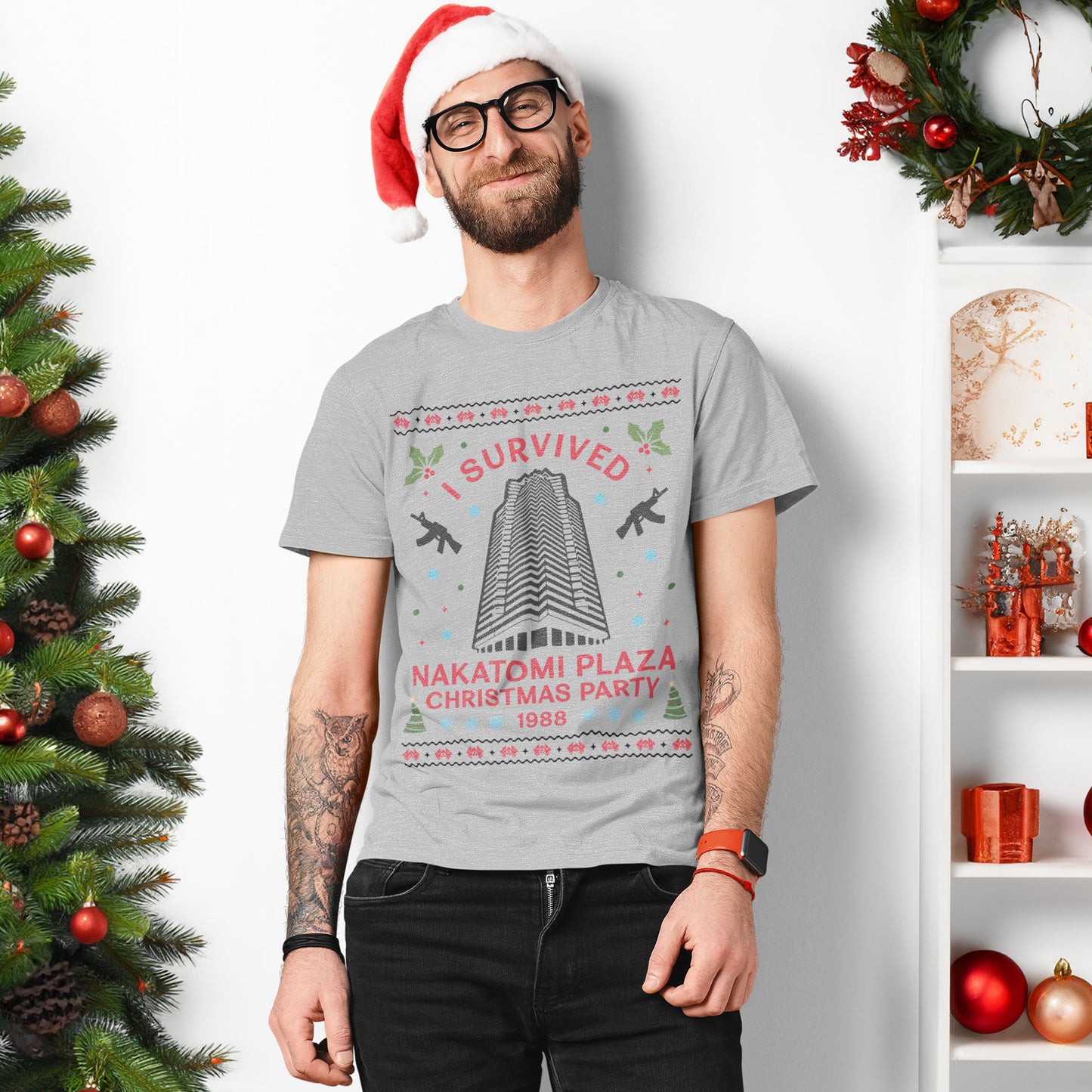 I Survived Nakatomi Plaza Christmas Party T-Shirt