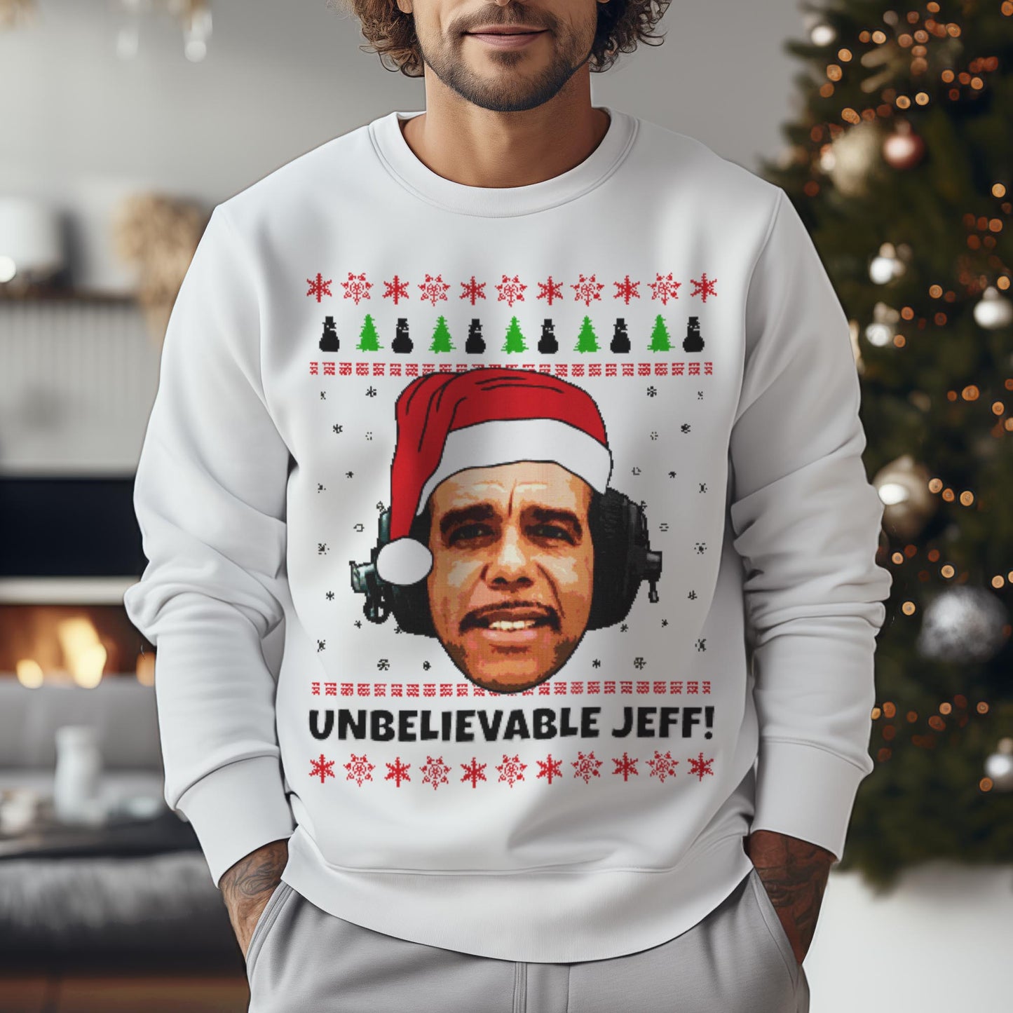 Unbelievable Jeff Christmas Sweatshirt