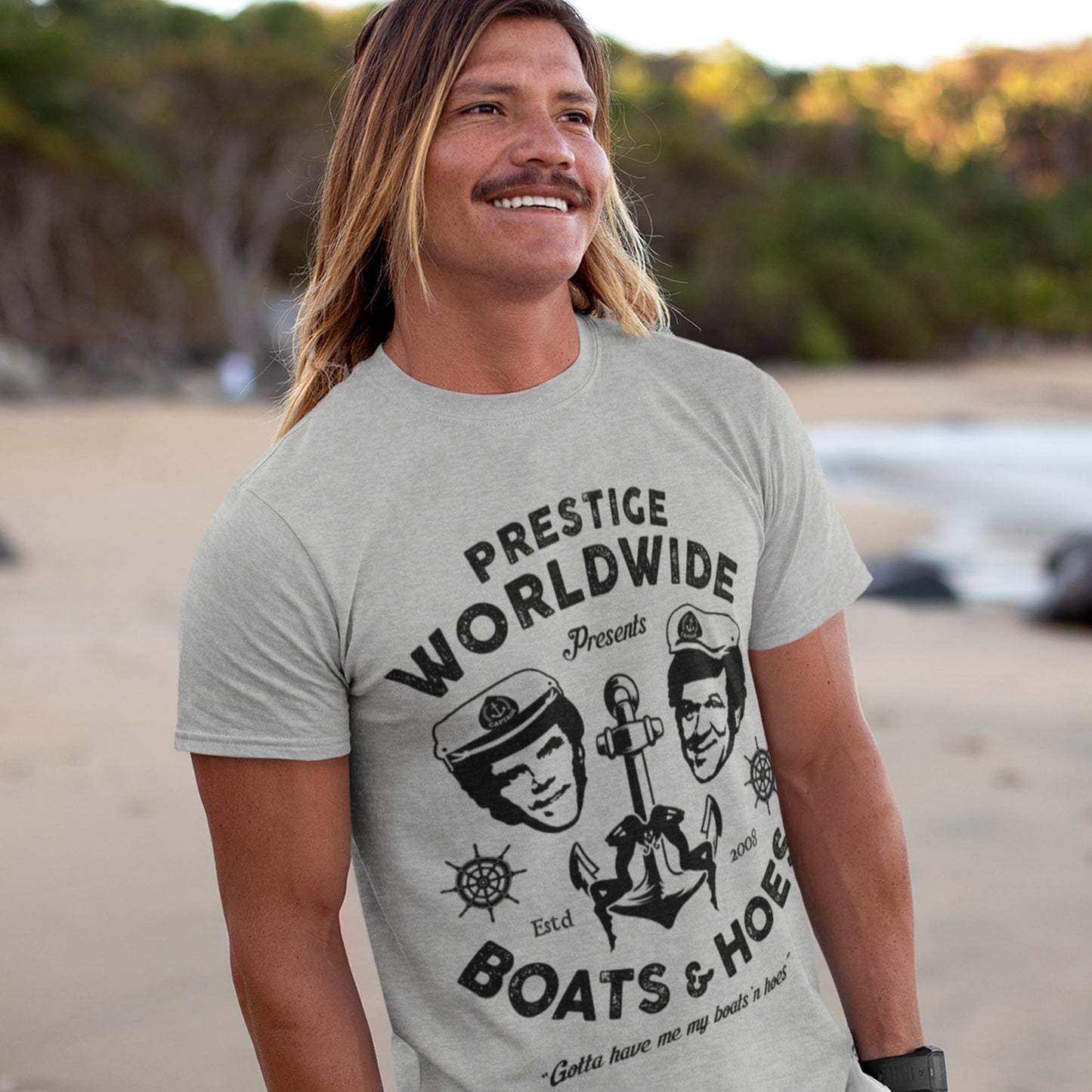Prestige Worldwide Presents Boats & Hoes Unisex T-Shirt