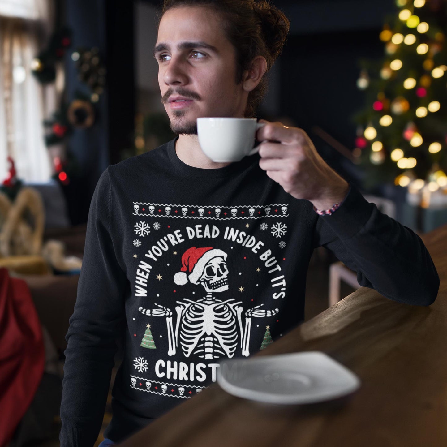 When You're Dead Inside But It's Christmas Sweatshirt