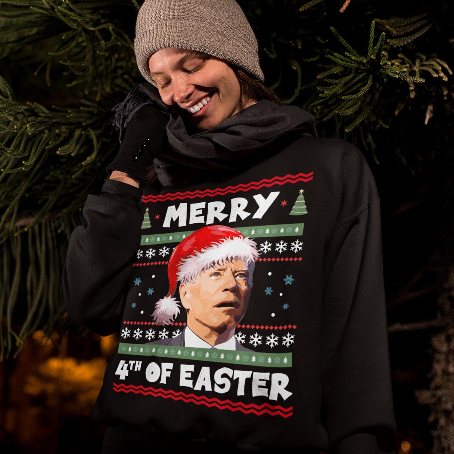 Merry 4th Of Easter Funny Christmas Sweatshirt