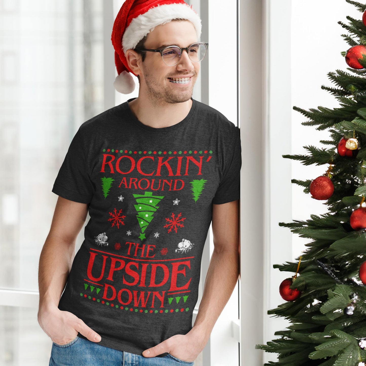 Rockin' Around The Upside Down Christmas T-Shirt