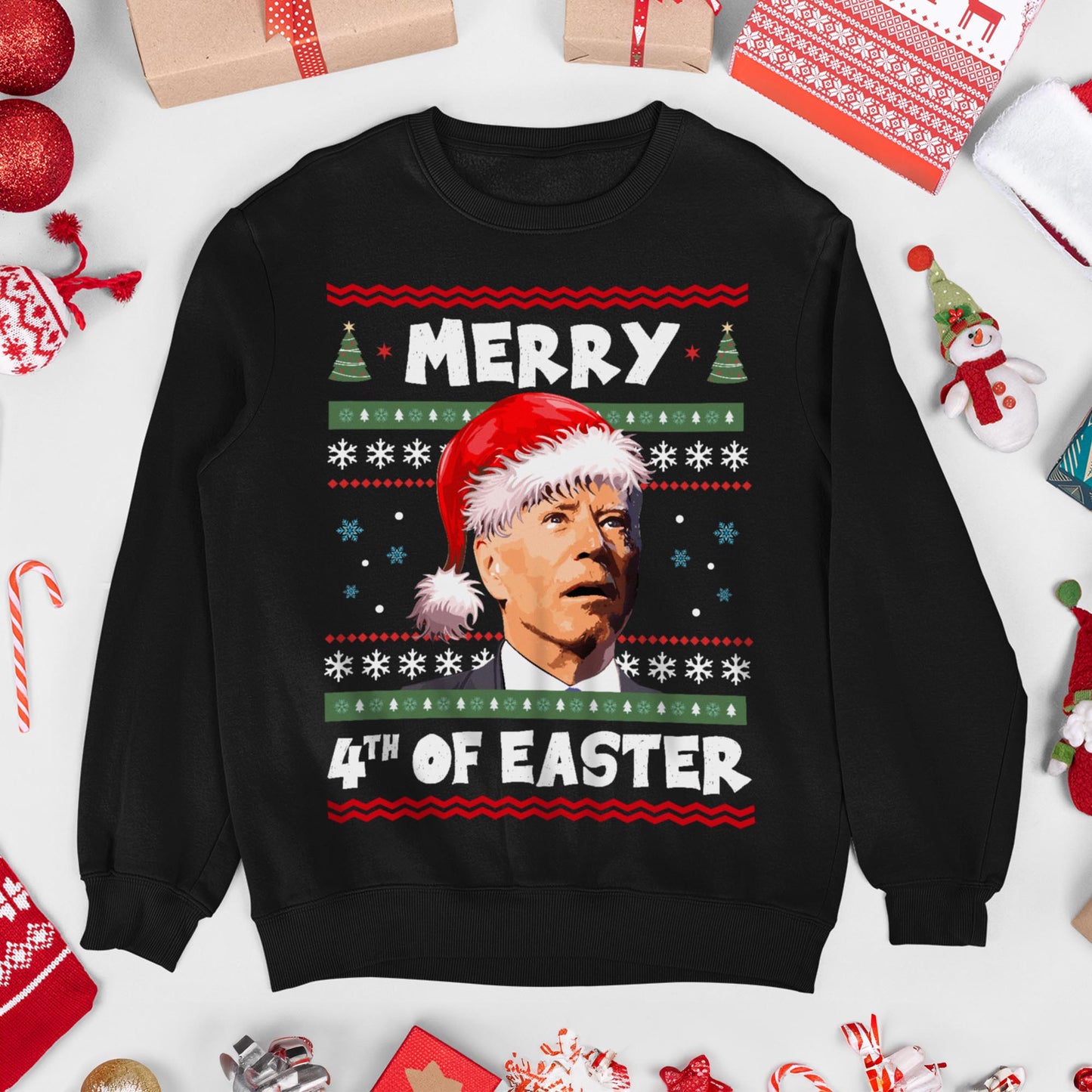 Merry 4th Of Easter Funny Christmas Sweatshirt