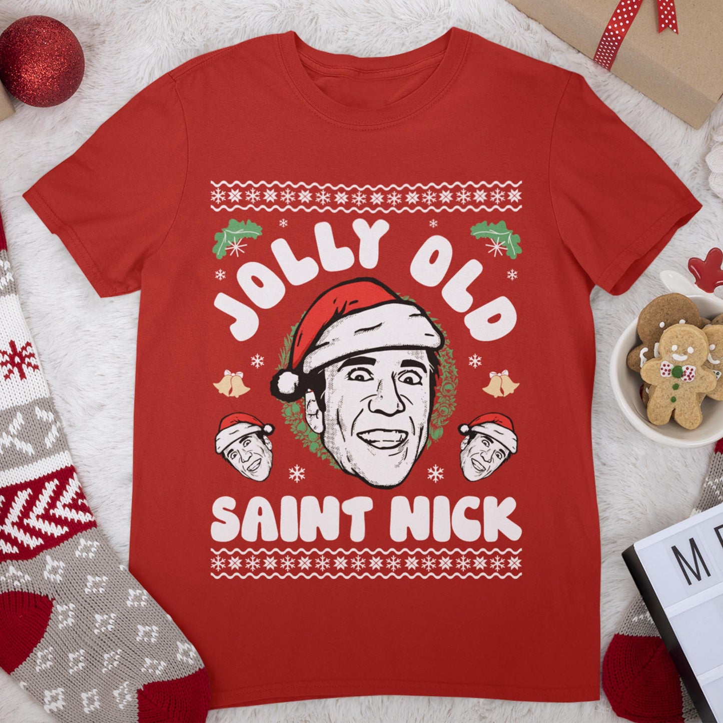 Jolly Old Saint Nick Christmas T-Shirt