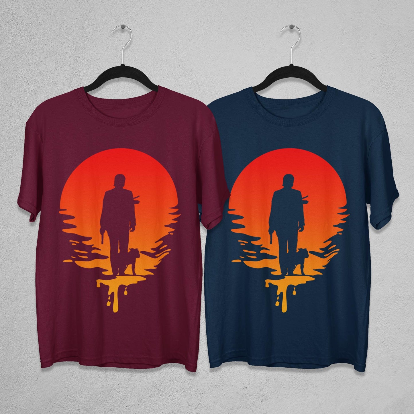 Baba Yaga Sunset Silhouette Unisex T-Shirt