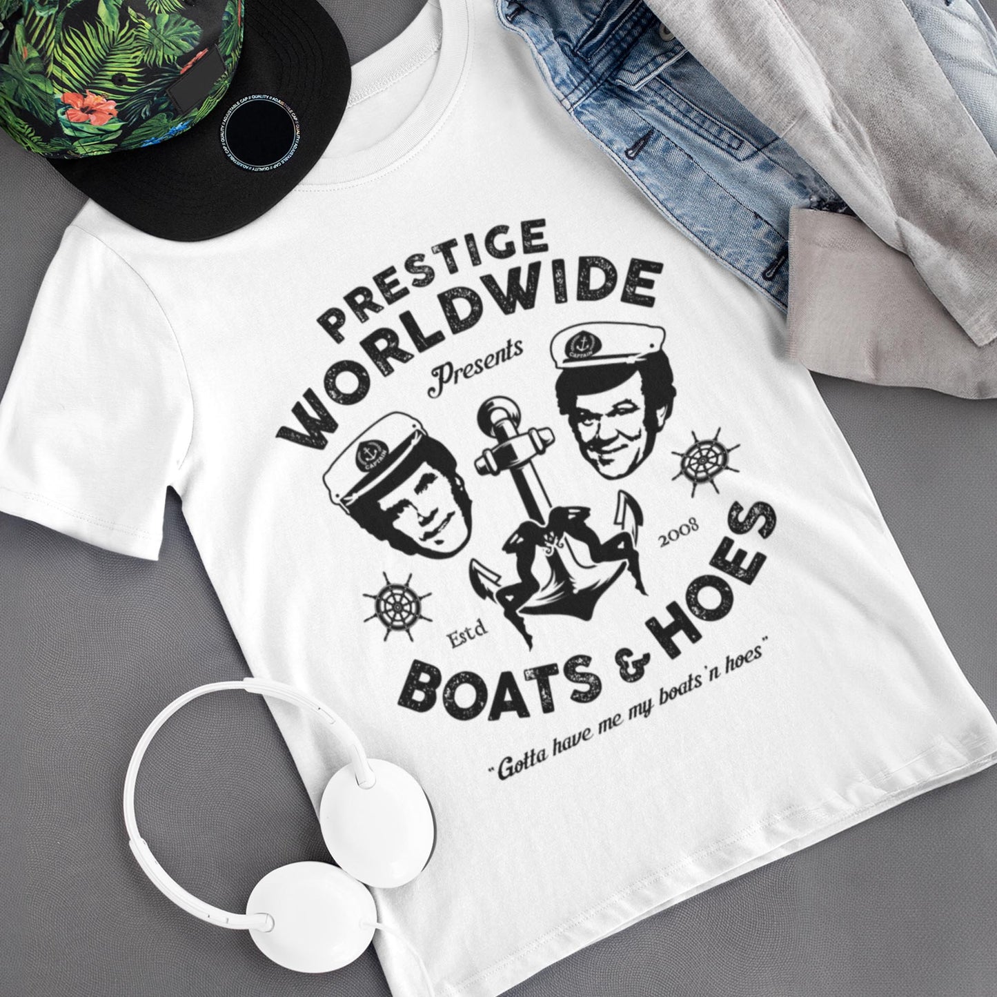 Prestige Worldwide Presents Boats & Hoes Unisex T-Shirt