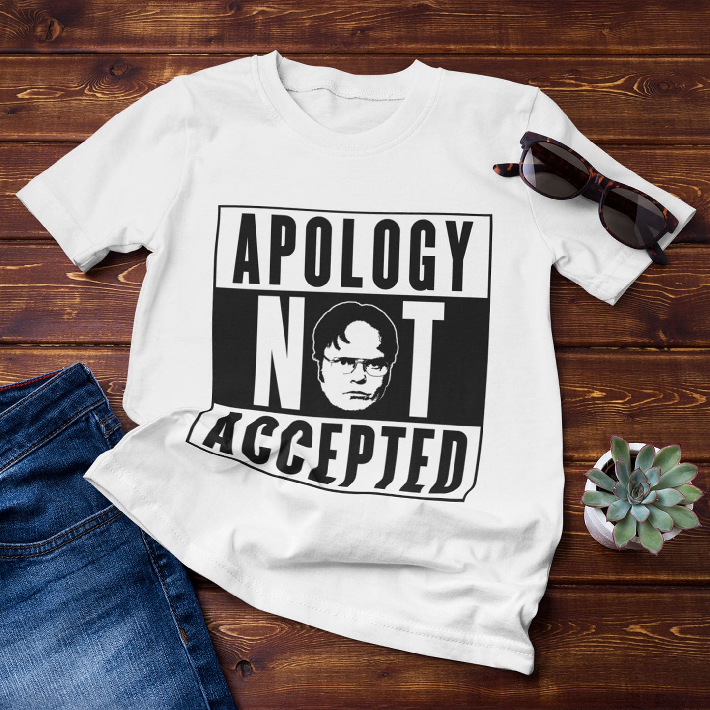 Dwight Schrute Apology Not Accepted Unisex T-Shirt