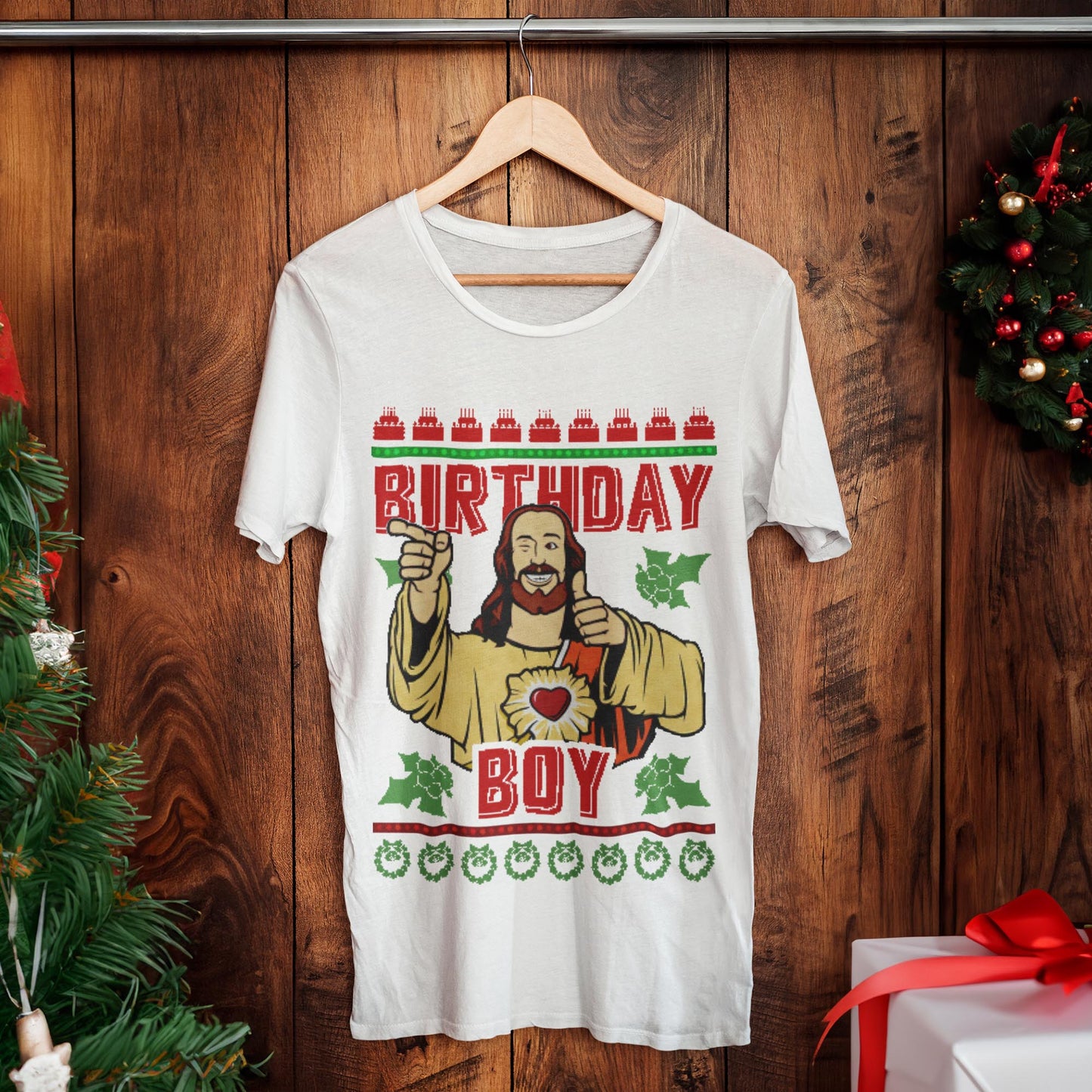 Jesus Birthday Boy Christmas T-Shirt