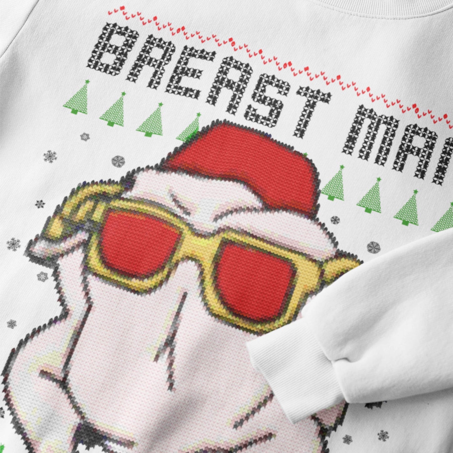 Breast Man Christmas Sweatshirt