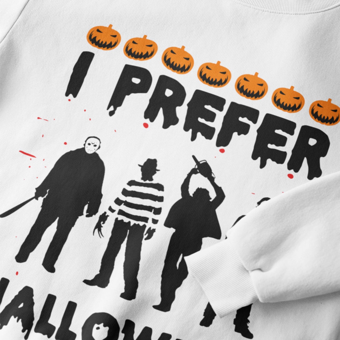 I Prefer Halloween Christmas Sweatshirt