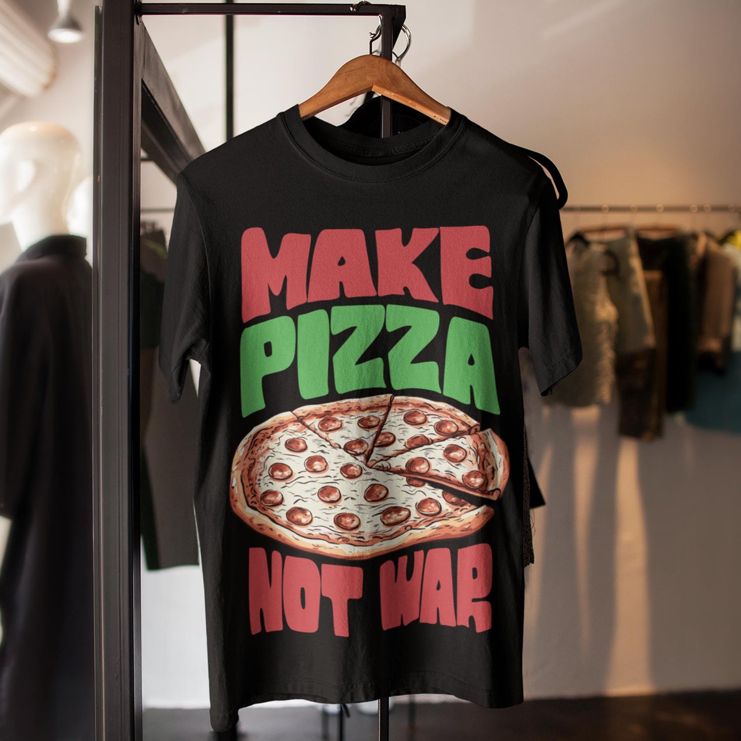 Make Pizza Not War Unisex T-Shirt