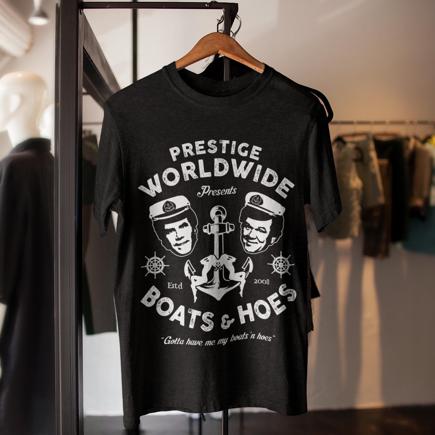 Prestige Worldwide Presents Boats & Hoes Unisex T-Shirt