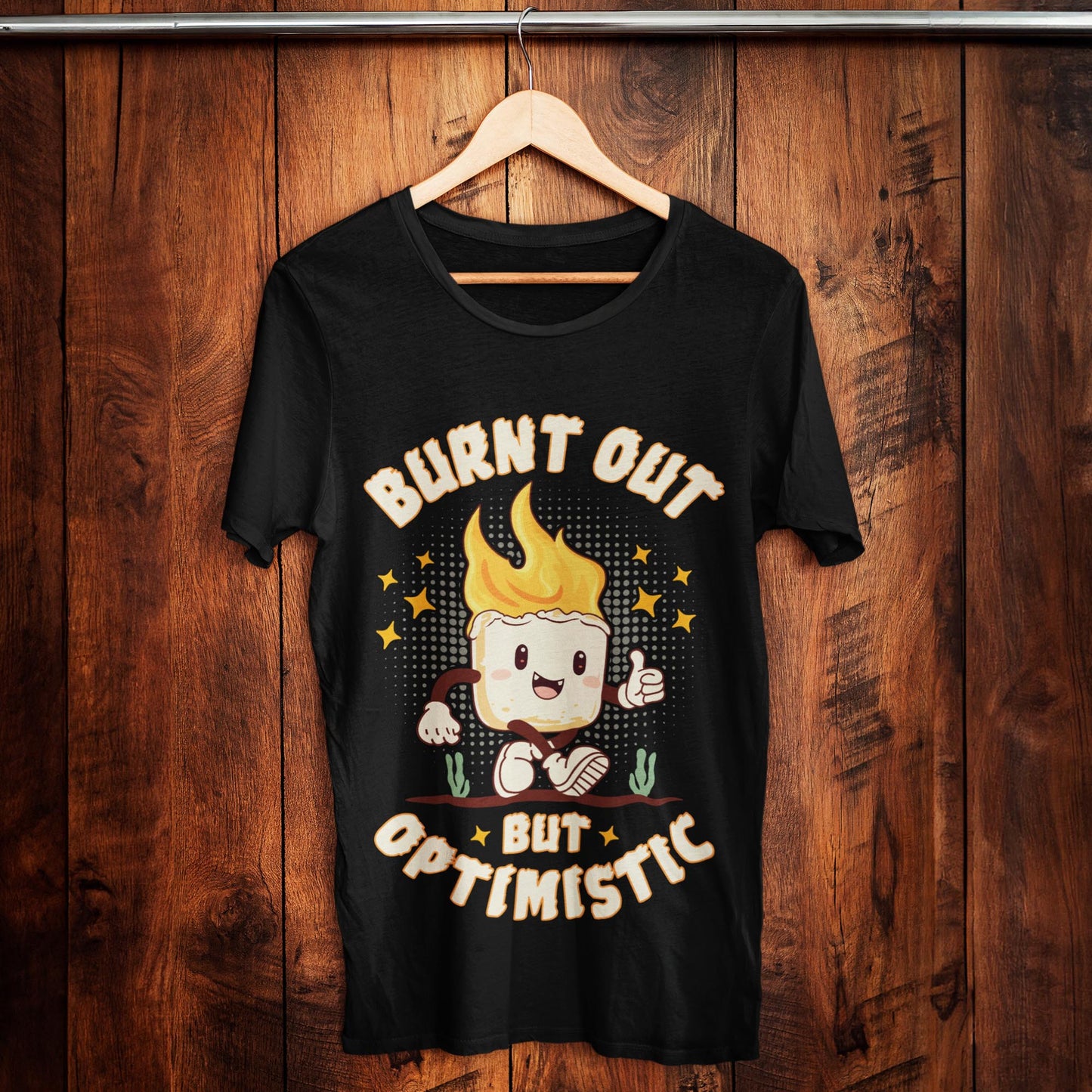 Burnt Out But Optimistic Unisex T-Shirt