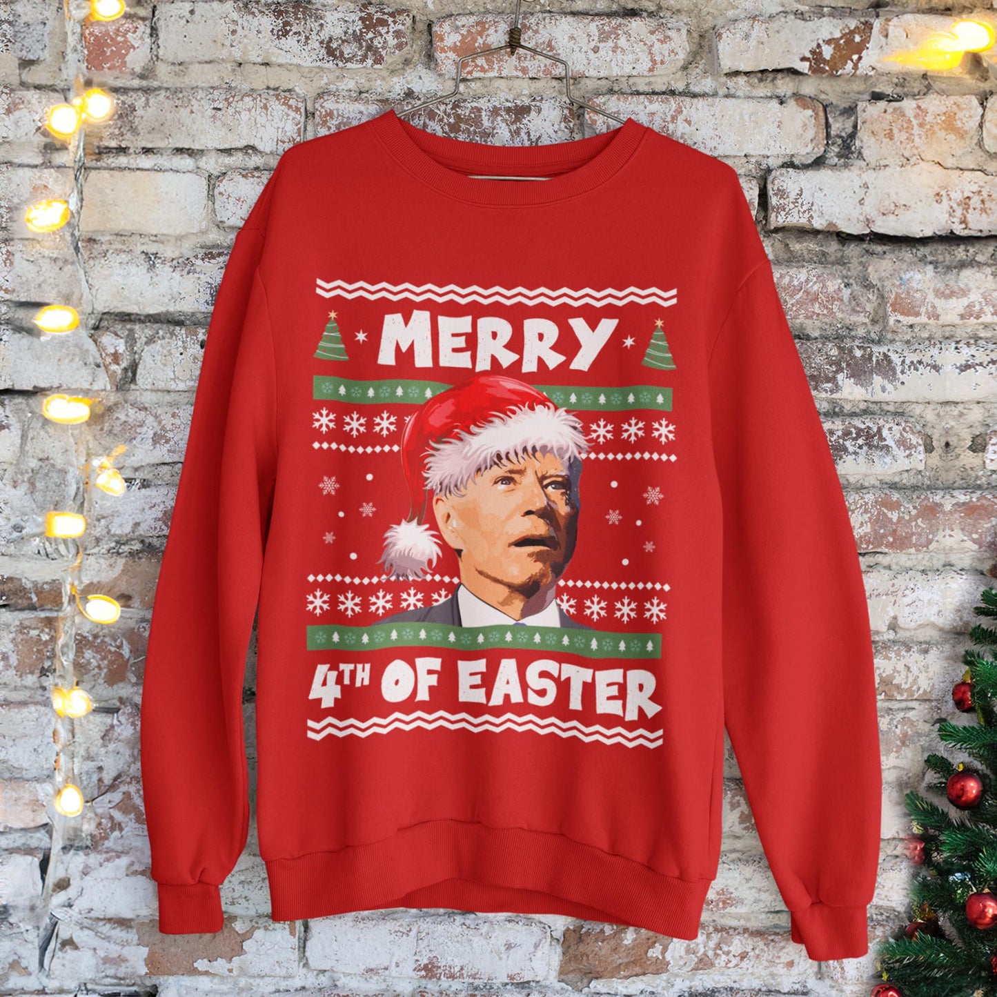 Merry 4th Of Easter Funny Christmas Sweatshirt