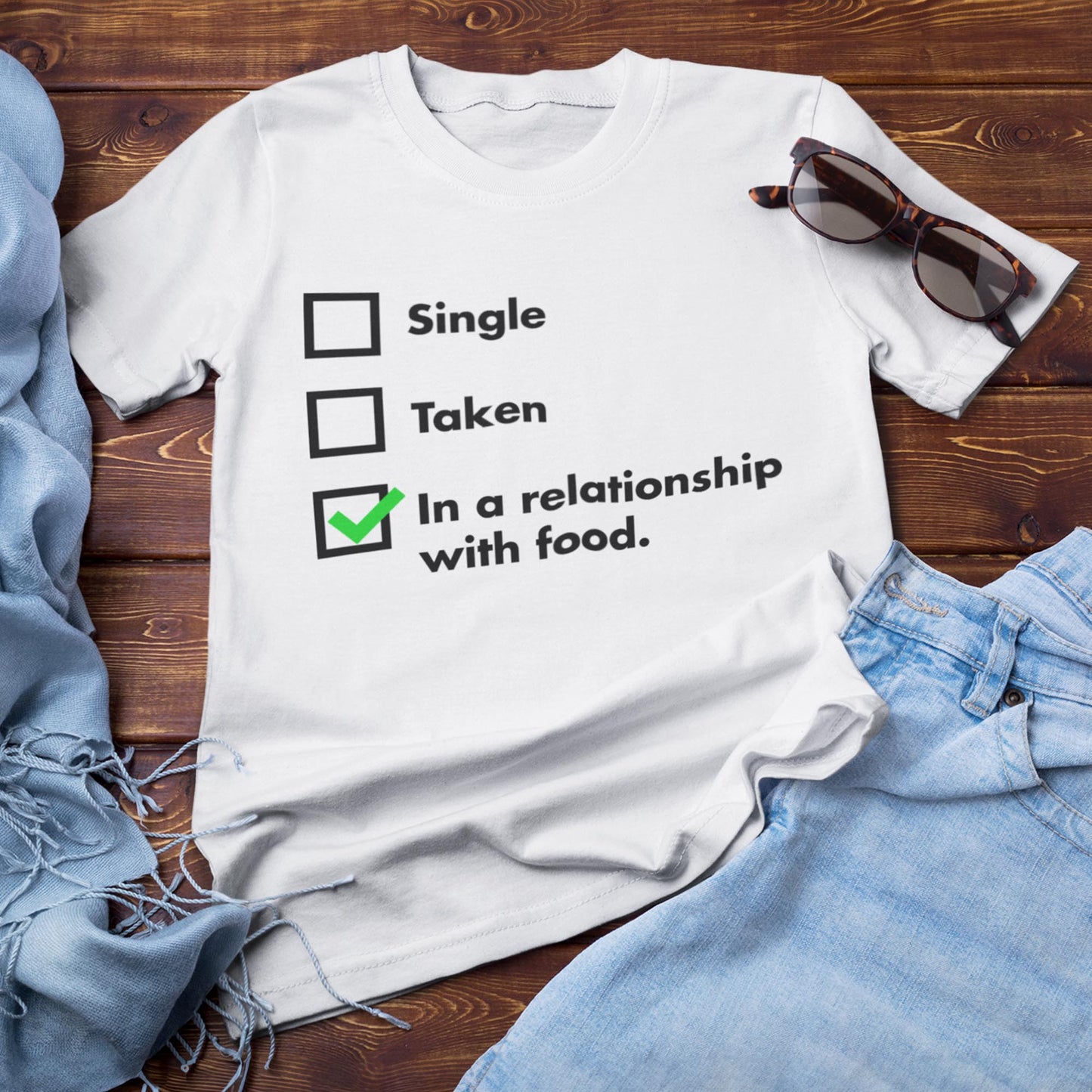 In A Relationship With Food Unisex T-Shirt