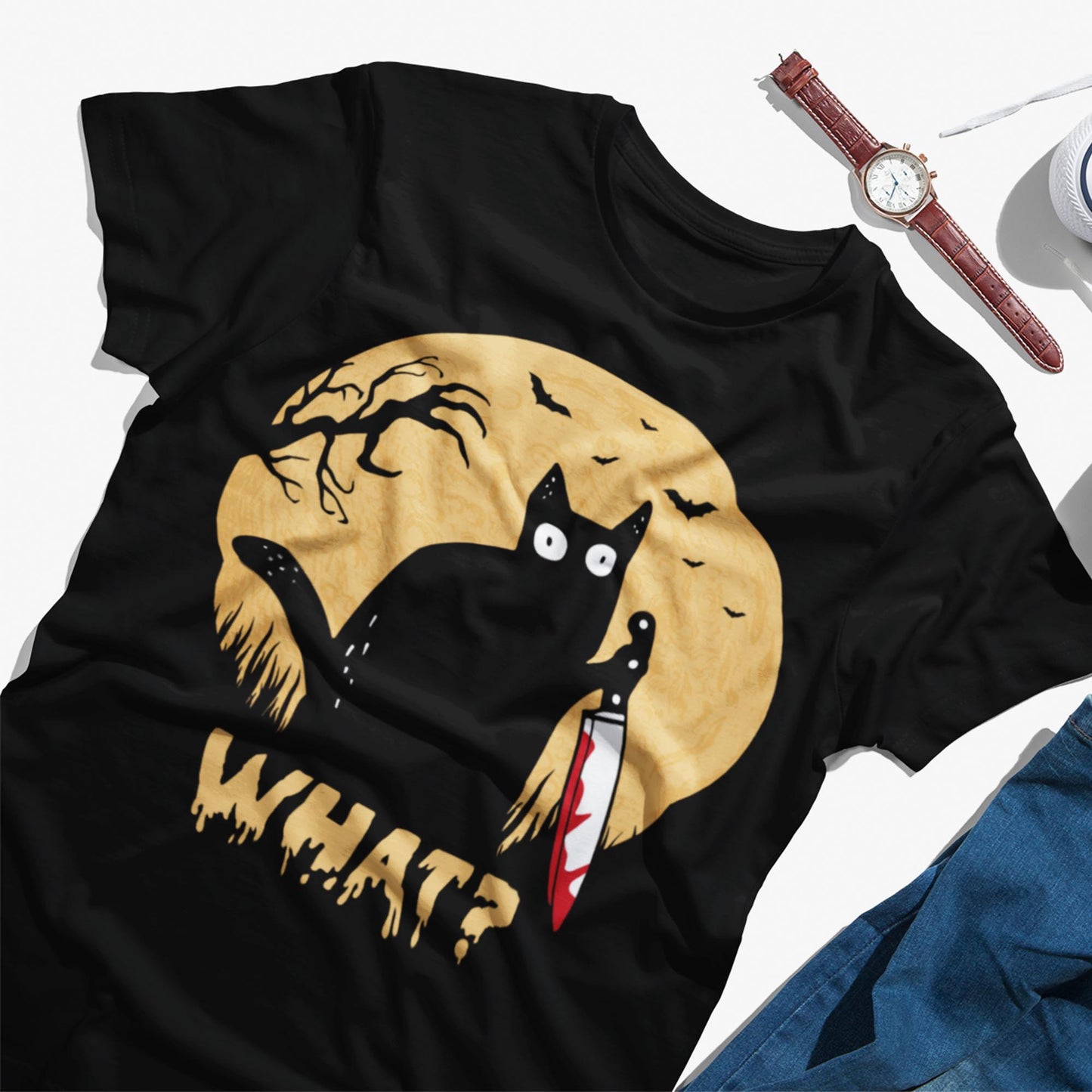 What? Funny Cat Unisex T-Shirt