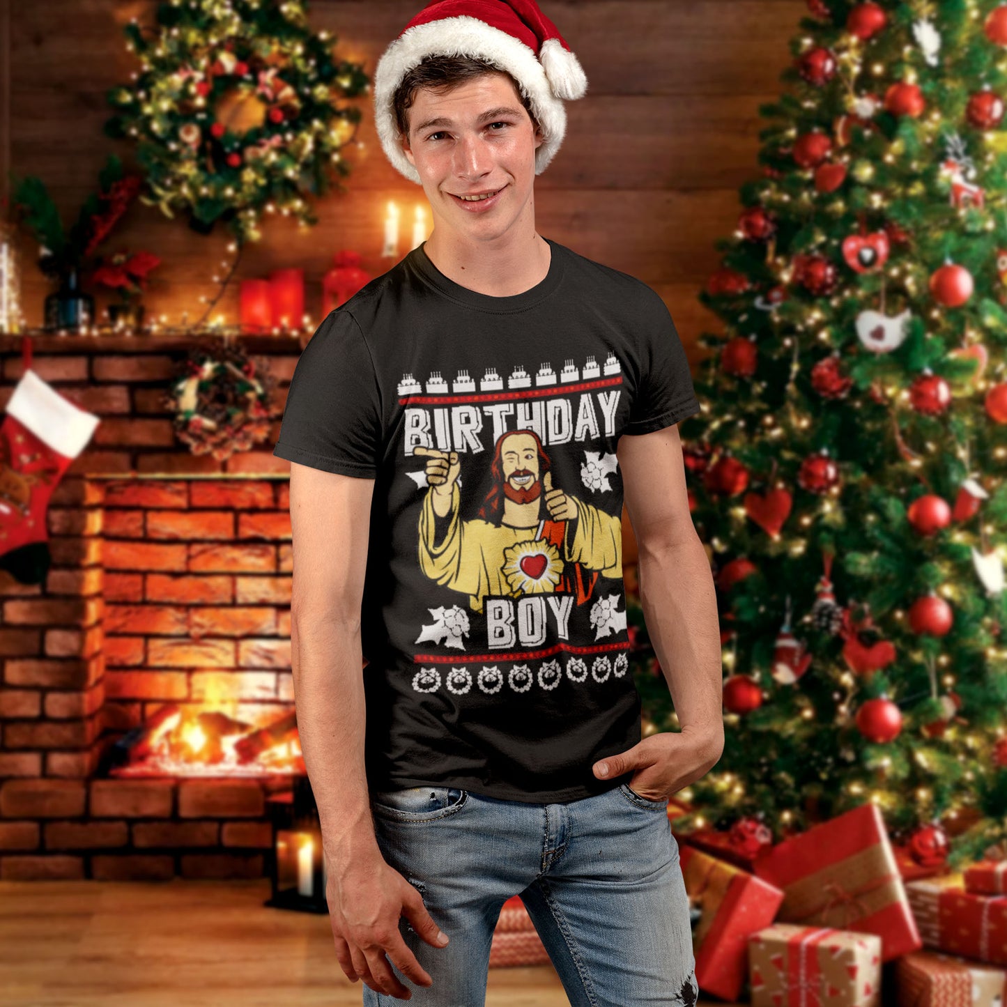 Jesus Birthday Boy Christmas T-Shirt