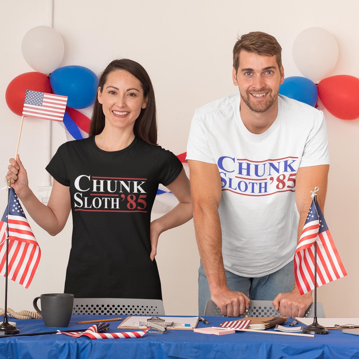 Chunk Sloth '85 Goonies Presidential Unisex T-Shirt