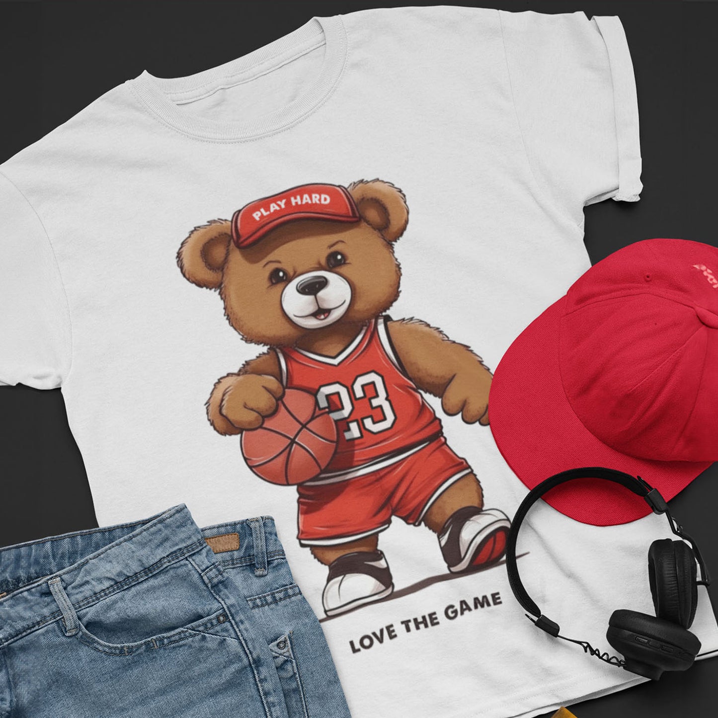 Teddy Bear Basketball Unisex T-Shirt