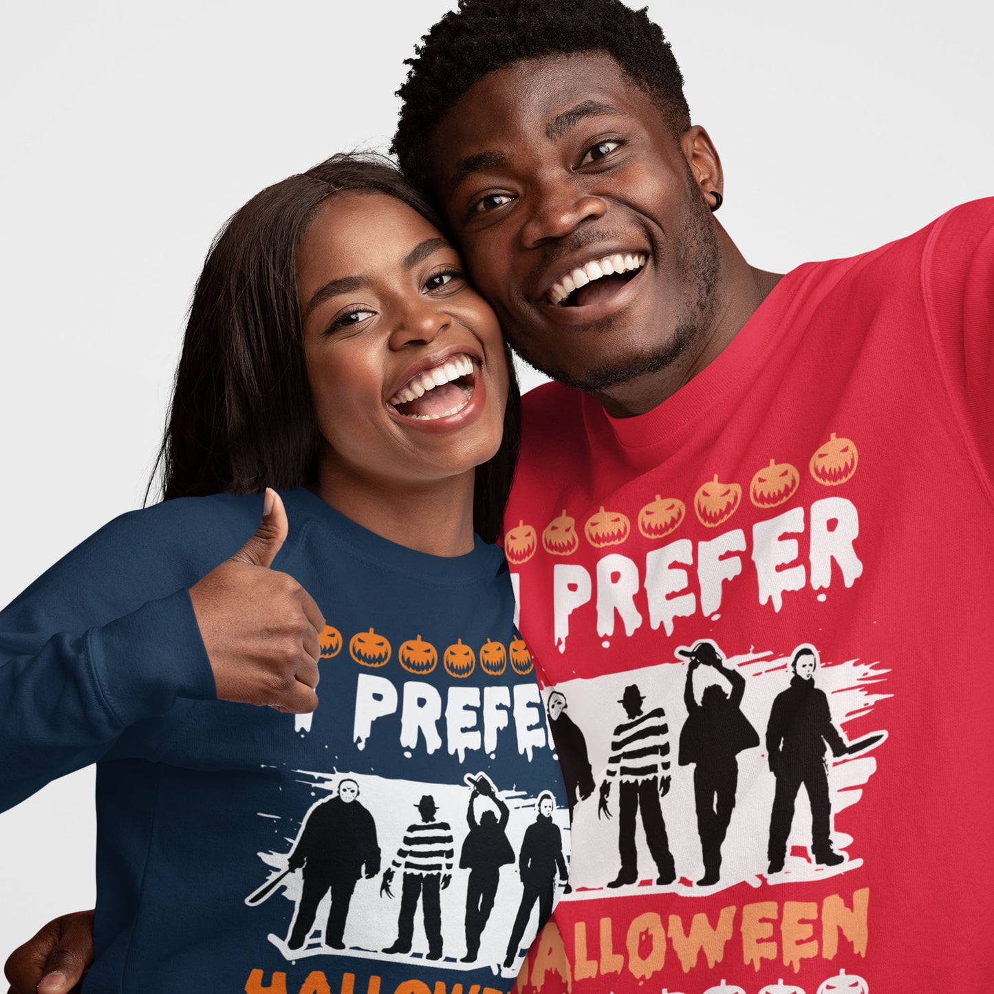I Prefer Halloween Christmas Sweatshirt