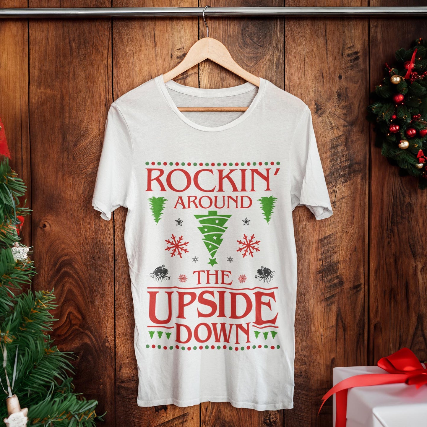 Rockin' Around The Upside Down Christmas T-Shirt