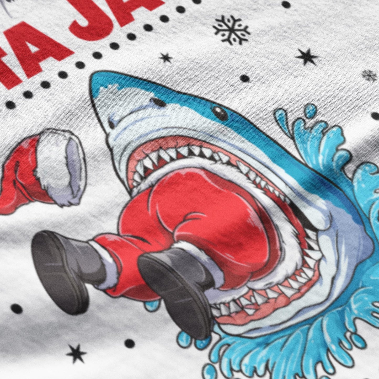 Santa Jaws Is Coming Christmas T-Shirt